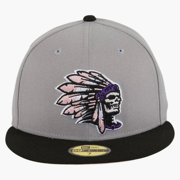 New era skull chief fuji has club exclusive 59fifty fitted has gray/black