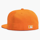 Nowa era Texas Rangers Burger Pack 2020 Inauguracyjny sezon Patch ma Ekskluzywne 59 Fifty Fitted Hat Light Orange/White