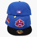 Nuova era Texas Rangers Capsule Cordoroy Visor Pack 40th Anniversary 59Fifty Fitted ha blu/rosso