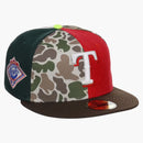 New Era Texas Rangers Chase B X Mlb Maximal 59fifty Fitted Cap Multi/plaid/pink