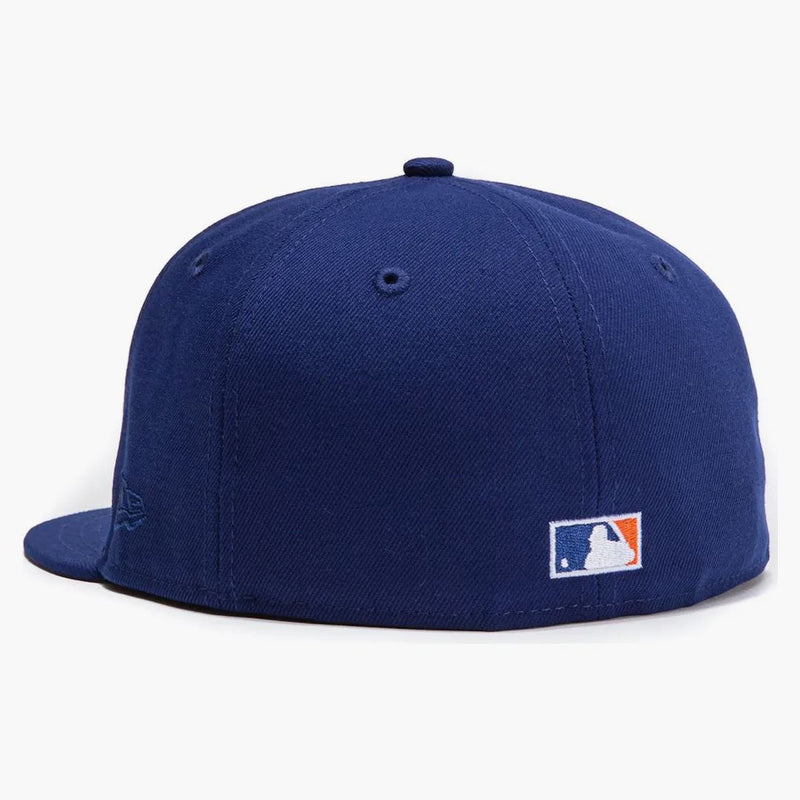 New Era Toronto Blue Jays Burger Pack 25th Anniversary Patch Hat Club Exclusive 59fifty Fitted Hat Royal/orange
