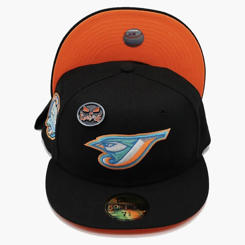 Nová éra Toronto Blue Jays Capsuleween Collection 30. sezóna Capsule Hats Exkluzivní 59FIFTY FITTED HAT Black/Orange