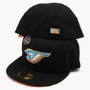 New era Toronto Blue Jays Capsuleween Collection 30th Season Capsule Hats Exclusive 59fifty Fitted Hat Black/Orange