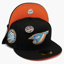 New era Toronto Blue Jays Capsuleween Collection 30th Season Capsule Hats Exclusive 59fifty Fitted Hat Black/Orange