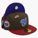 New era Washington National Capsule Nitro 2.0 Collection 2008 Season 59fifty Fitted Hat Brown/Blue