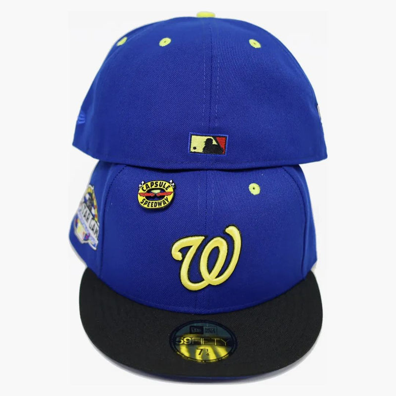 Nová éra Washington National Capsule Speedway 2018 All Star Game 59Fifty Falted má modrou/černou
