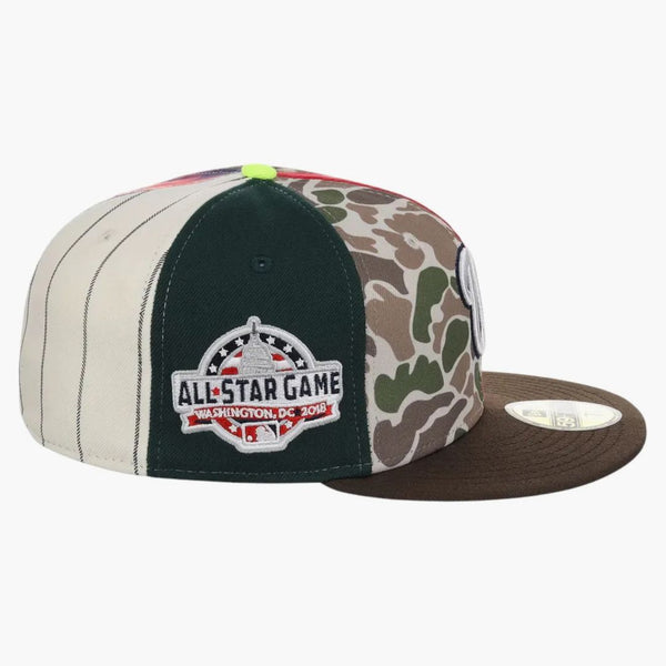 New Era Washington Nationals Chase B X Mlb Maximal 59fifty Fitted Cap Multi/plaid/pink