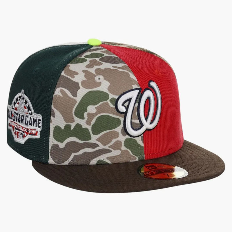New Era Washington Nationals Chase B X Mlb Maximal 59fifty Fitted Cap Multi/plaid/pink