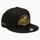 New era X Bait X Jurassic Park Damage Control Snapback Cap Black/Gold