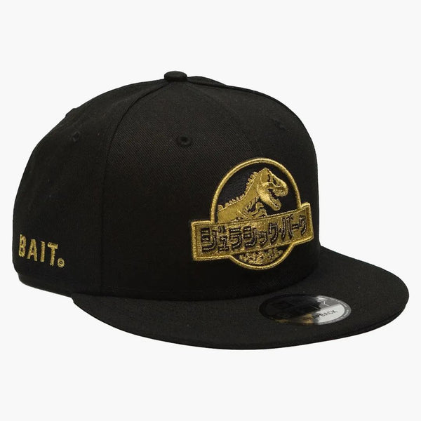New Era X Bait X Jurassic Park Damage Control Snapback Cap Black/gold