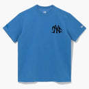 New Era X Bts X Mlb Black Swan New York Yankees T-shirt Air Force Blue