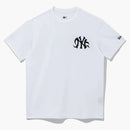 New Era X Bts X Mlb Black Swan New York Yankees T-shirt White