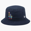 New era X BTS X MLB Dynamite Los Angeles Dodgers Bucket Has Oceanside Blue