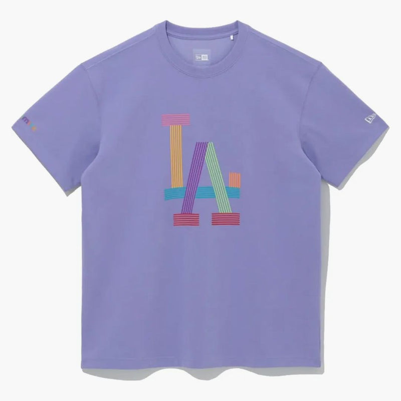 New Era X Bts X Mlb Dynamite Los Angeles Dogers T-shirt Lavender