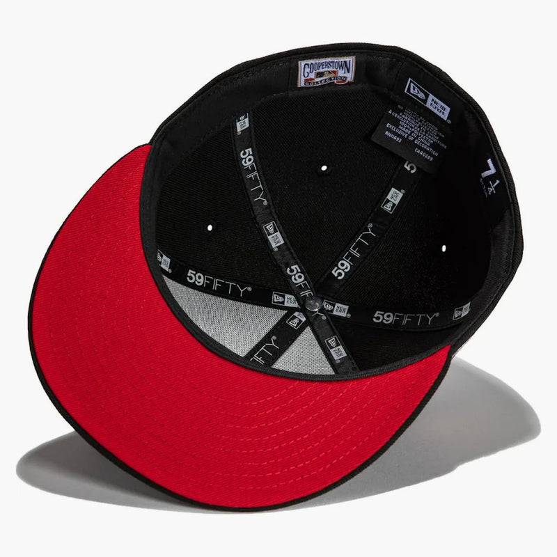 New era X has Club Toronto Blue Jays 1993 World Series Patch Red UV 59fifty Fitted Hat Black