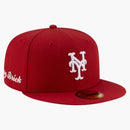 Nuova era x Nigel Sylvester x New York Mets 59Fifty Adated Cap Red