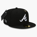 New Era X Paper Planes Atlanta Braves 59fifty Fitted Hat Black