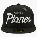New era X Paper Planes Blue Print 59fifty Fitted Has Black