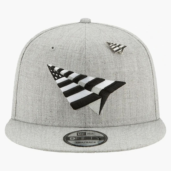 New era X Paper Planes Gray Boy Crown 9fifty Snapback Has Heather Gray