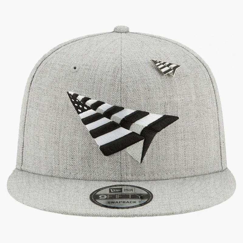 New era X Paper Planes Gray Boy Crown 9fifty Snapback Has Heather Gray