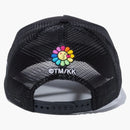 New era X Takashi Murakami A-Frame Trucker Flower Flag 9 Forforty Hats Black
