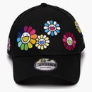 New Era X Takashi Murakami Flower Allover 9forty Cloth Strap Hat Black Multi