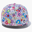 New era X Takashi Murakami Flower Allover Print 59fifty Fitted has White Rainbow