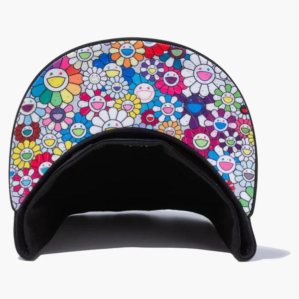 New Era X Takashi Murakami Flower Flag 59fifty Fitted Hat Black Rainbow