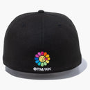 New era X Takashi Murakami Flower Flag 59fifty Fitted Has Black Rainbow