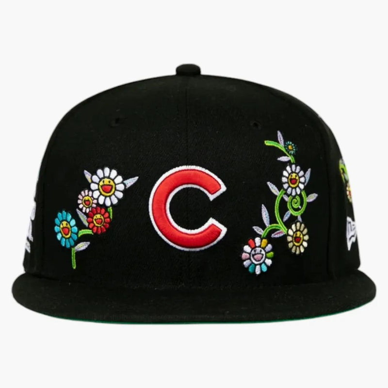 Nová éra x Takashi Murakami X MLB World Tour Tokyo Series 2025 Nová éra 59fifty Cubs Fitted Hat Black