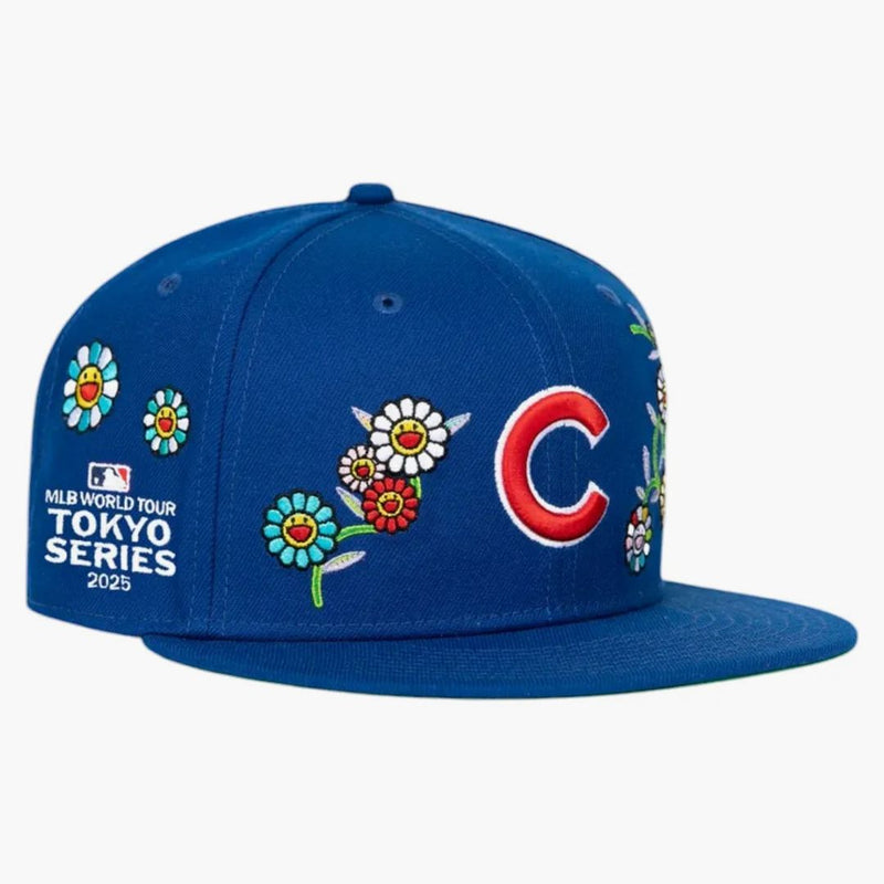 New Era x Takashi Murakami X MLB World Tour Tokyo Series 2025 New Era 9Fifty Cubs Snapback Has Blue