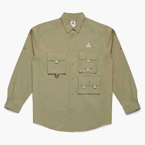Nike Acg Dri-fit Uv Devastation Trail Shirt Khaki