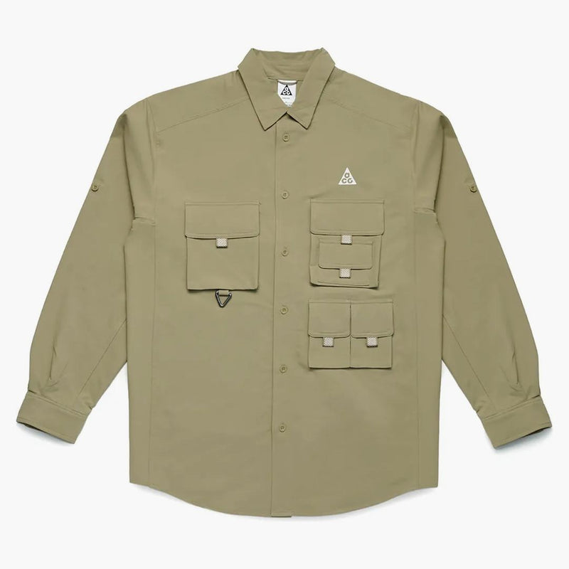 Nike Acg Dri-fit Uv Devastation Trail Shirt Khaki