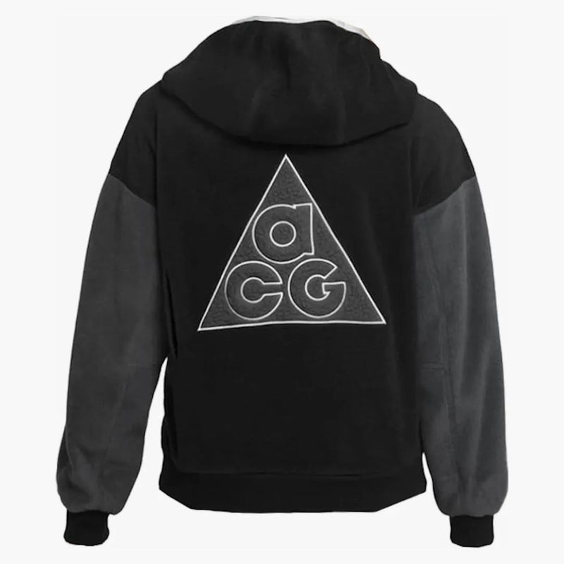 Nike Acg Kids Icon Fleece Polartec Hoodie Core Black/wolf Grey
