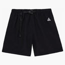 Nike Acg Logo Belted Nylon Straight-leg Shorts Black