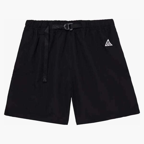Nike Acg Logo Belted Nylon Straight-leg Shorts Black