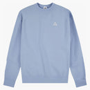 Nike Acg Therma-fit Tuff Fleece Crewneck Light Blue/white