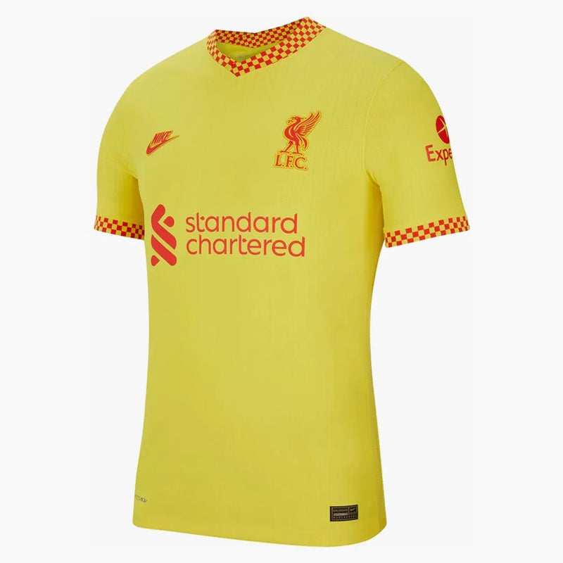 Nike Adv Vapor Liverpool Fc 2021/22 Dri-fit Jersey Chrome Yellow/rush Red