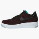 Nike Af1 Flyknit Low Black Black Team Red (women's)