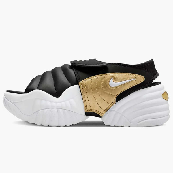 Nike Air Adjust Force Sandal Black Metallic Gold (women's)