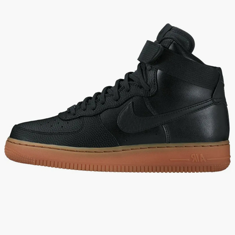 Nike Air Force 1 High Svart mörkgrå gummi (kvinnors)