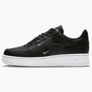 Nike Air Force 1 Low '07 Essential Black White Silver Mini Swoosh (women's)