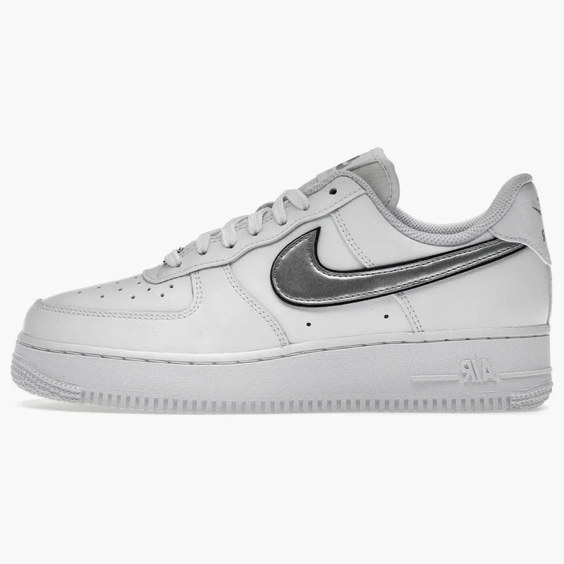 Nike Air Force 1 Low '07 Essential White Metallic Silver Black (women's)
