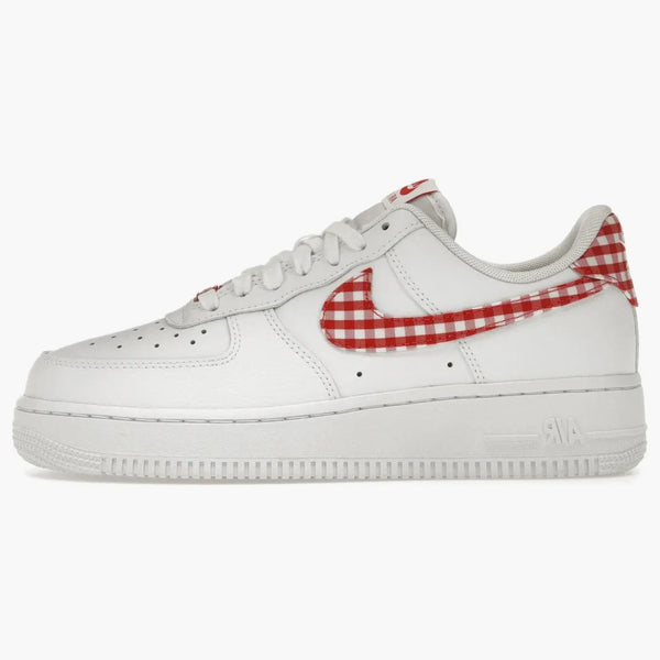 Nike Air Force 1 Low '07 Essential White Mystic Red Gingham (women's)