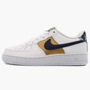 Nike Air Force 1 Low '07 Lv8 White Blue Void Metallic Gold (gs)
