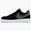 Nike Air Force 1 Low 3d Chenille Swoosh Black Cool Grey