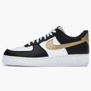 Nike Air Force 1 Low Black White Metallic Gold