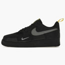 Nike Air Force 1 Low Cut Out Swoosh Black