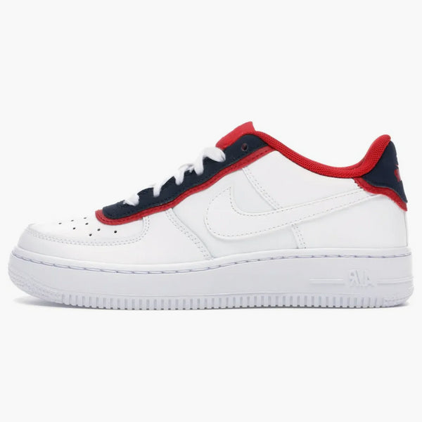 Nike Air Force 1 Low Double Layer White Obsidian Red (gs)