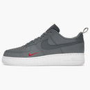 Nike Air Force 1 Low Lv8 Smoke Grey Red Reflective Swoosh